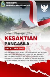 SELAMAT MEMPERINGATI HARI KESAKTIAN PANCASILA